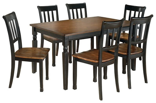 Ashley Express - Owingsville Dining Table and 6 Chairs - Walo Furniture