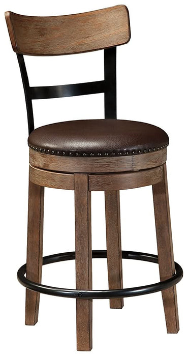 Ashley Express - Pinnadel UPH Swivel Barstool (1/CN) - Walo Furniture