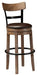 Ashley Express - Pinnadel UPH Swivel Barstool (1/CN) - Walo Furniture