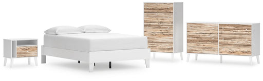 Ashley Express - Piperton Queen Platform Bed with Dresser, Chest and Nightstand - Walo Furniture