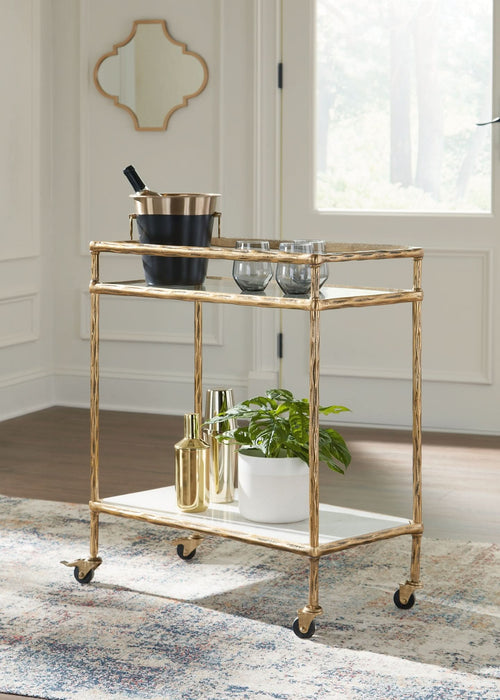 Ashley Express - Plattfield Bar Cart - Walo Furniture