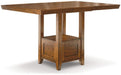 Ashley Express - Ralene Counter Height Dining Table and 6 Barstools with Storage - Walo Furniture