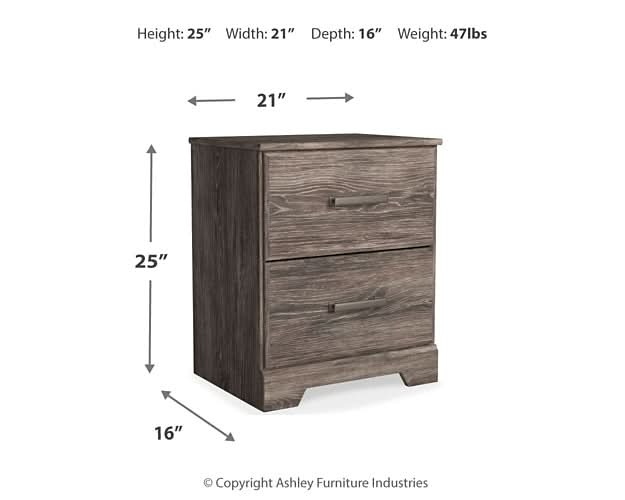 Ashley Express - Ralinksi Two Drawer Night Stand - Walo Furniture