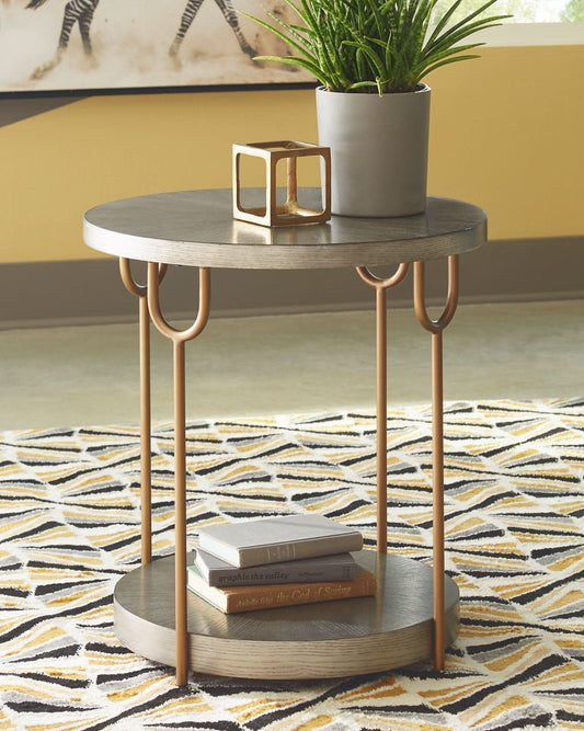 Ashley Express - Ranoka Round End Table - Walo Furniture