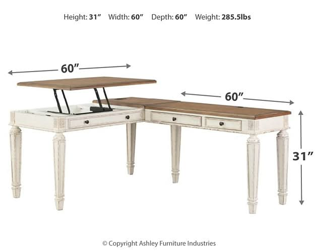 Ashley Express - Realyn 2 - Piece Home Office Desk - Walo Furniture