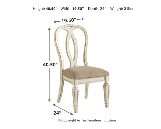 Ashley Express - Realyn Dining UPH Side Chair (2/CN) - Walo Furniture