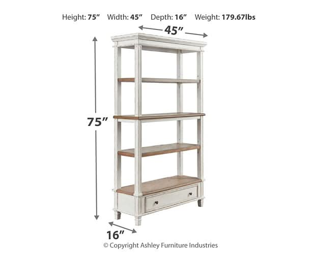 Ashley Express - Realyn Home Office Desk and Storage - Walo Furniture