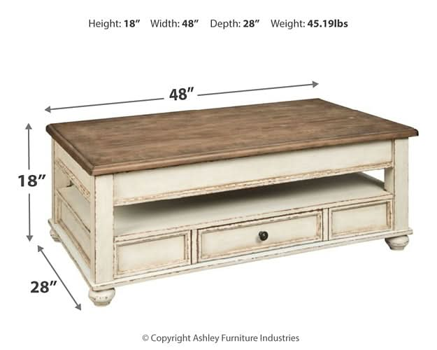 Ashley Express - Realyn Lift Top Cocktail Table - Walo Furniture