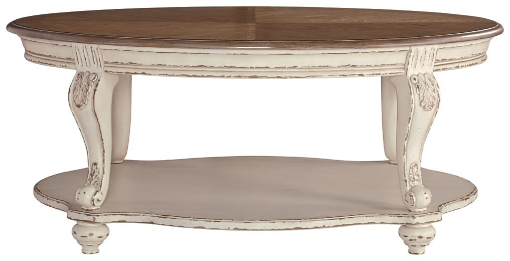 Ashley Express - Realyn Oval Cocktail Table - Walo Furniture