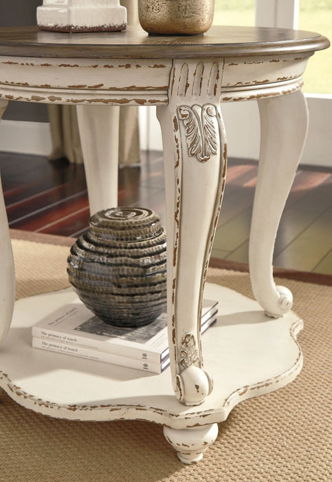 Ashley Express - Realyn Round End Table - Walo Furniture