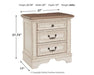 Ashley Express - Realyn Three Drawer Night Stand - Walo Furniture