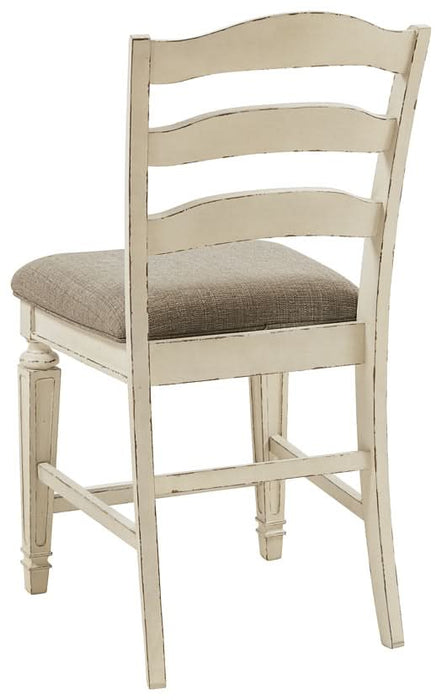 Ashley Express - Realyn Upholstered Barstool (2/CN) - Walo Furniture