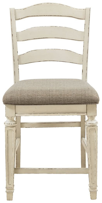 Ashley Express - Realyn Upholstered Barstool (2/CN) - Walo Furniture