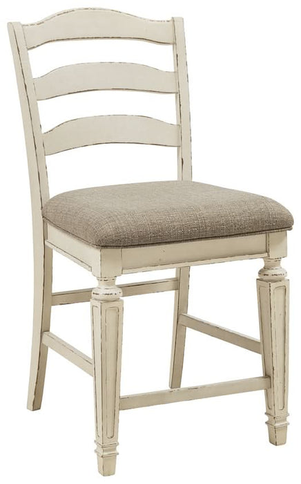 Ashley Express - Realyn Upholstered Barstool (2/CN) - Walo Furniture