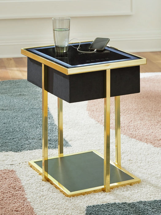 Ashley Express - Rexwell Accent Table with Speaker - Walo Furniture