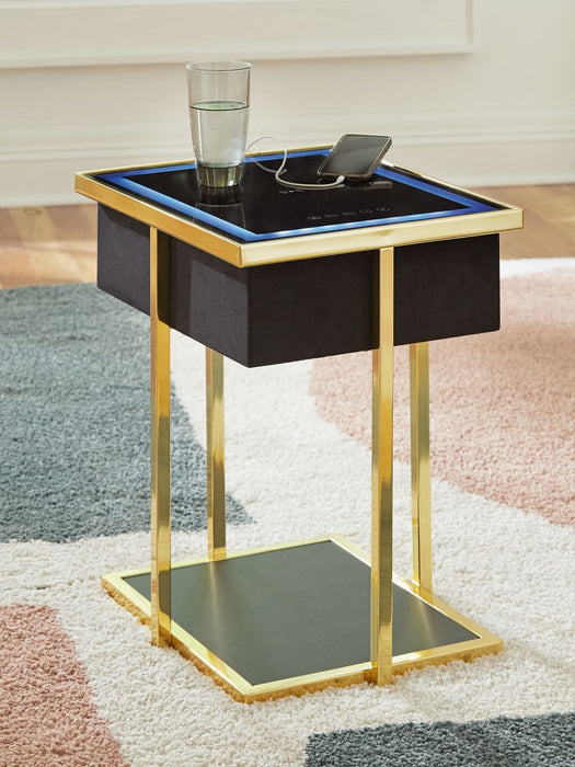 Ashley Express - Rexwell Accent Table with Speaker - Walo Furniture