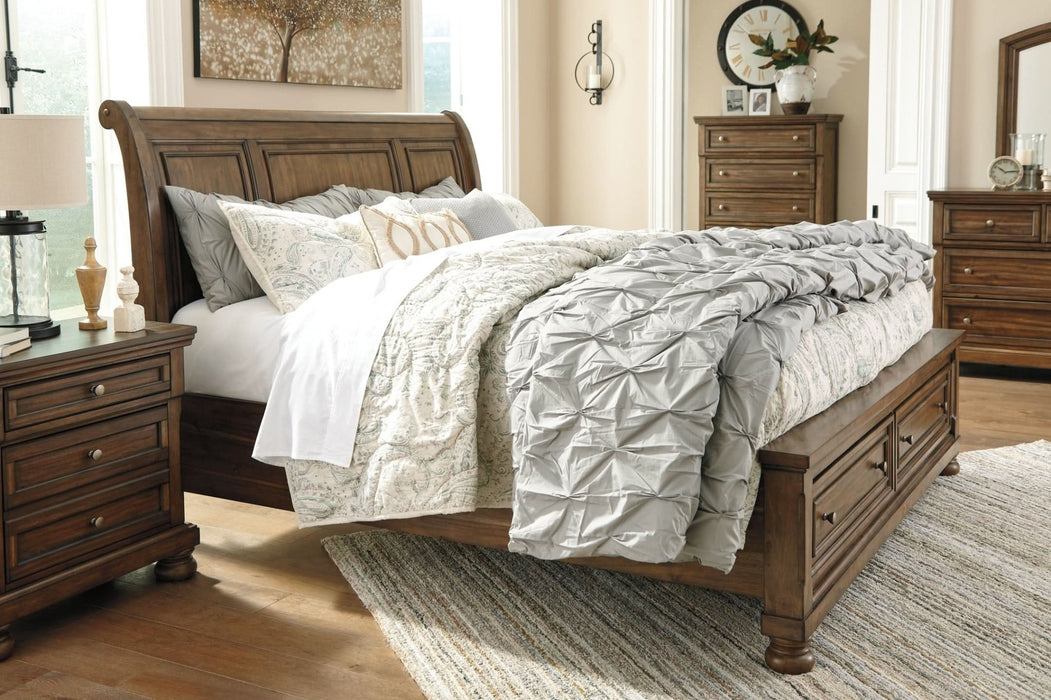 Ashley Express - Robbinsdale Sleigh Bed With Storage - Walo Furniture