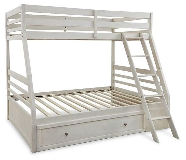 Ashley Express - Robbinsdale Twin over Full Bunk Bed with Storage - Walo Furniture