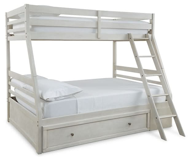 Ashley Express - Robbinsdale Twin over Full Bunk Bed with Storage - Walo Furniture