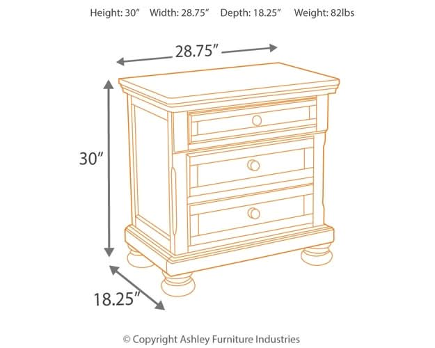 Ashley Express - Robbinsdale Two Drawer Night Stand - Walo Furniture