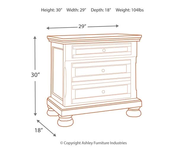 Ashley Express - Robbinsdale Two Drawer Night Stand - Walo Furniture