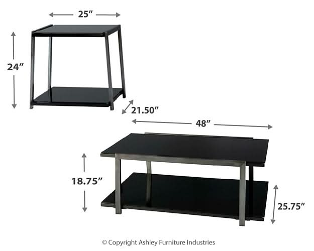 Ashley Express - Rollynx Occasional Table Set (3/CN) - Walo Furniture