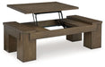 Ashley Express - Rosswain Coffee Table with 2 End Tables - Walo Furniture