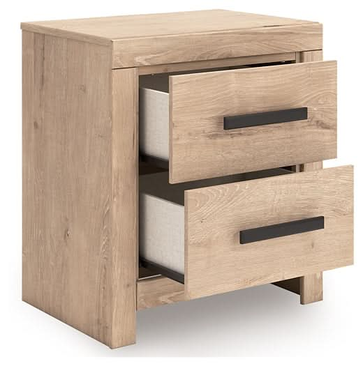 Ashley Express - Sanginlane Two Drawer Night Stand - Walo Furniture