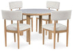 Ashley Express - Sawdyn Dining Table and 4 Chairs - Walo Furniture