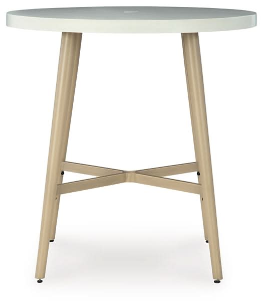 Ashley Express - Seton Creek Round Bar Table w/UMB OPT - Walo Furniture