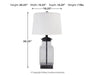 Ashley Express - Sharolyn Glass Table Lamp (1/CN) - Walo Furniture