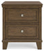 Ashley Express - Shawbeck Two Drawer Night Stand - Walo Furniture