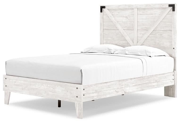 Ashley Express - Shawburn Crossbuck Panel Platform Bed - Walo Furniture