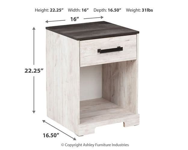 Ashley Express - Shawburn One Drawer Night Stand - Walo Furniture