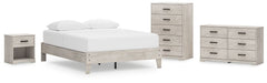 Ashley Express - Shawburn Queen Platform Bed with Dresser, Chest and Nightstand - Walo Furniture