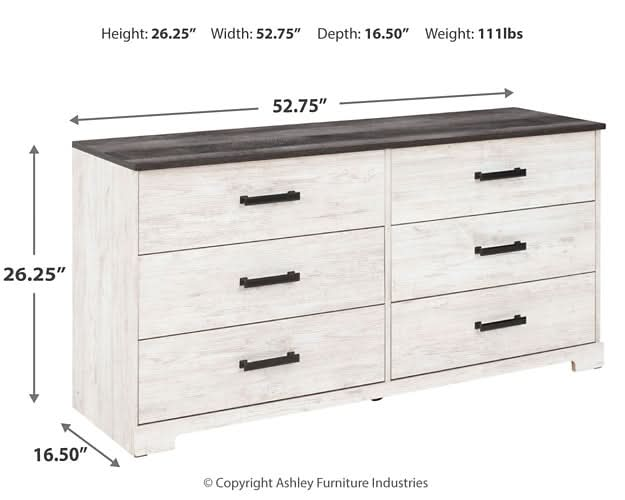 Ashley Express - Shawburn Six Drawer Dresser - Walo Furniture