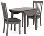 Ashley Express - Shullden Dining Table and 2 Chairs - Walo Furniture