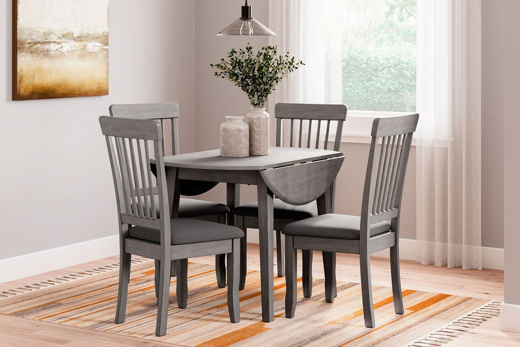 Ashley Express - Shullden Dining Table and 4 Chairs - Walo Furniture