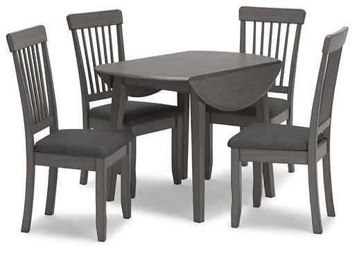 Ashley Express - Shullden Dining Table and 4 Chairs - Walo Furniture