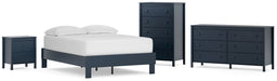 Ashley Express - Simmenfort Full Platform Bed with Dresser, Chest and Nightstand - Walo Furniture