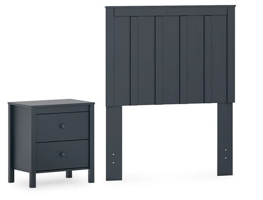 Ashley Express - Simmenfort Twin Panel Headboard with Nightstand - Walo Furniture