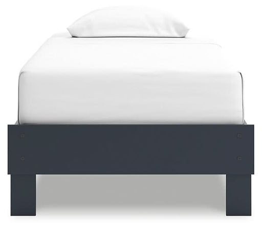 Ashley Express - Simmenfort Twin Platform Bed with Nightstand - Walo Furniture