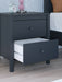 Ashley Express - Simmenfort Twin Platform Bed with Nightstand - Walo Furniture