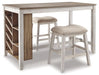 Ashley Express - Skempton Counter Height Dining Table and 2 Barstools - Walo Furniture