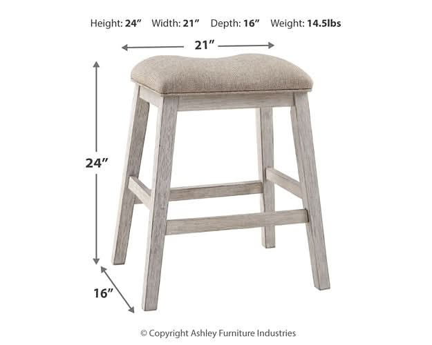 Ashley Express - Skempton Counter Height Dining Table and 4 Barstools - Walo Furniture