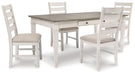 Ashley Express - Skempton Dining Table and 4 Chairs - Walo Furniture