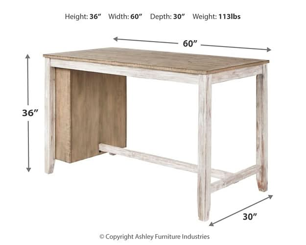 Ashley Express - Skempton RECT Counter Table w/Storage - Walo Furniture