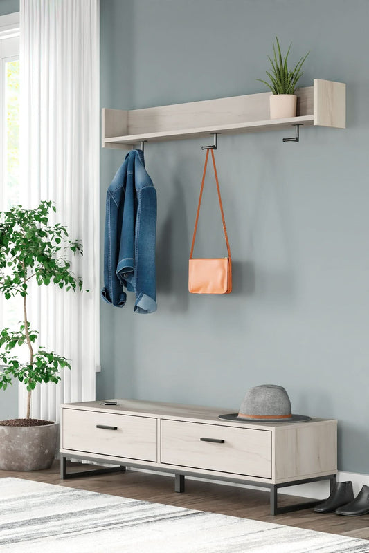 Ashley Express - Socalle Bench with Coat Rack - Walo Furniture