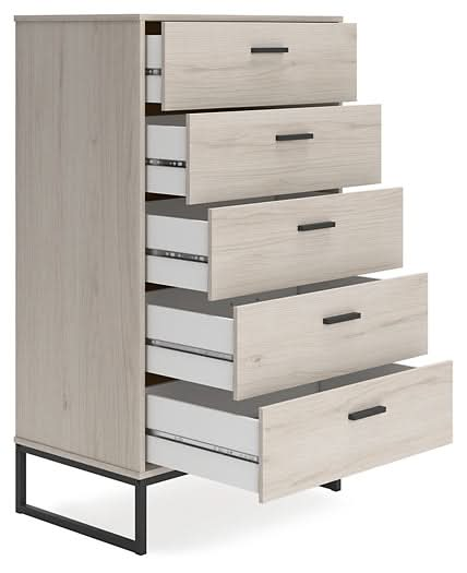 Ashley Express - Socalle Five Drawer Chest - Walo Furniture