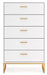 Ashley Express - Socalle Five Drawer Chest - Walo Furniture